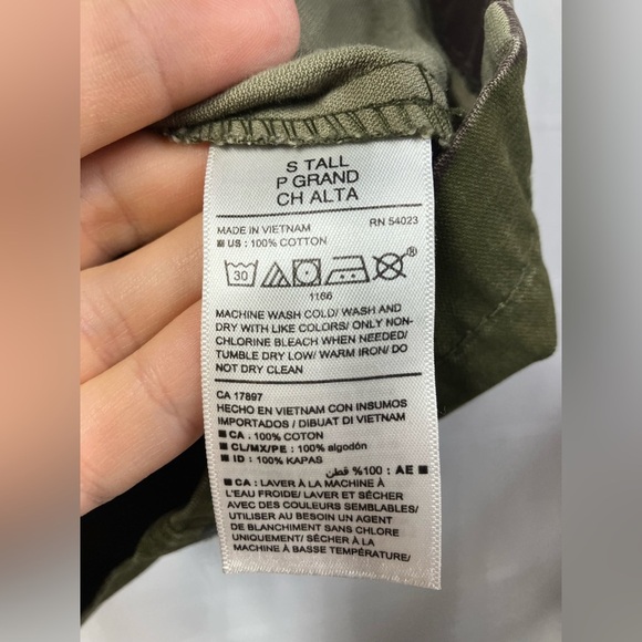 Old Navy Camo Twill‎ Field Jacket women’s size small 100% cotton - Picture 8 of 13